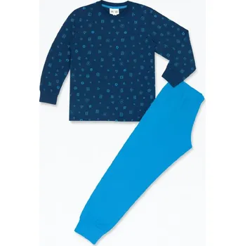xcena Pyžama chlapecké modré s náplety Velikost: 9 roků