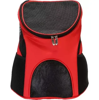 přepravka pro zvíře TopTechnology Přenosný skládací nylonový batoh pro domácí zvířata, rozměr: 33 x 30 x 24 cm (červený)