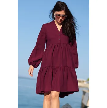 Dámské oblečení Lotika Kanýrové šaty Lotika ze 100% lnu 962946