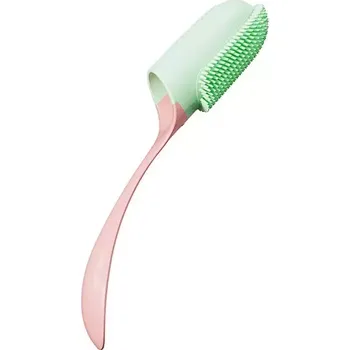 Kosmetika pro psa TopTechnology Zubní kartáček pro domácí mazlíčky s rukojetí pro kočky a psy (růžový)