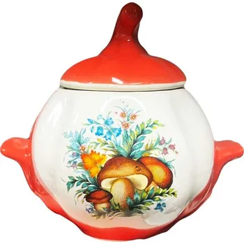 Hrnec Keramický hrnec „Houby suchohřiby“ 0.75l