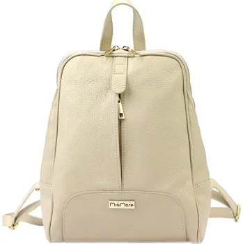 Městský batoh Dámský kožený batoh MiaMore béžový (KZ2253935) 9,5l