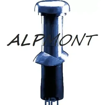 Roura dlouhá odvětrávací Venduct s odvodem kondenzátu – 125 mm antracit