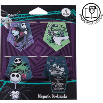 Školní batoh Magnetická záložka Colorino, Tim Burton 2, 4ks