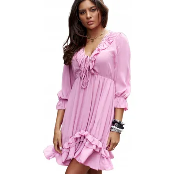 Dámské šaty Och Bella šaty sukně boho mini, univerzální velikost