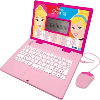 Výuková hračka Lexibook Dětský edukativní laptop Disney Princezny 186 aktivit