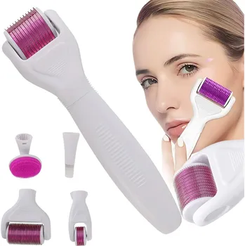 Masážní přístroj Verk Group Derma roller pro mikrojehličkovou mezoterapii obličej krk tělo sada 6 v 1 Velikost: Univerzální