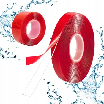 OBOUSTRANNÁ MONTÁŽNÍ PÁSKA průhledná lepicí 3cm SILNÁ akrylová