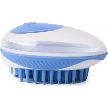 Kosmetika pro psa TopTechnology Šamponovací kartáč pro mazlíčky - masáž a péče (modrý)