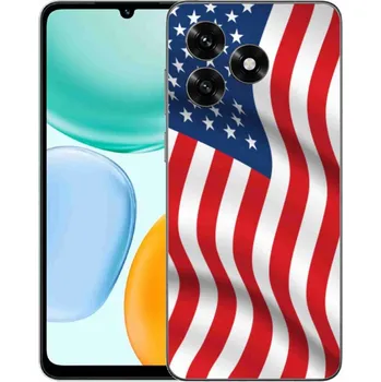 Vlajka Gelový kryt mmCase na Honor X5c Plus - USA vlajka