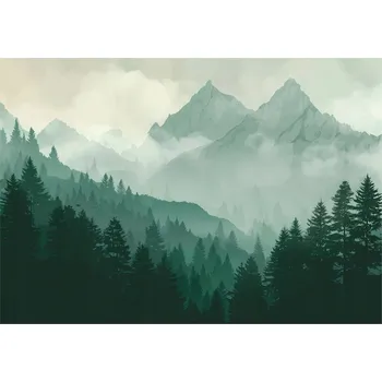 Fototapeta FOTOTAPETA LES HORY PŘÍRODA KRAJINA LOŽNICE OBÝVACÍ POKOJ TAPETA VLIESOVÁ 350x250