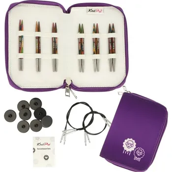 Jehlice Sada jehlic - KnitPro Symfonie Delux vyměnitelné krátké 10cm