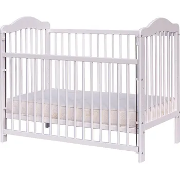 Dětská postýlka Dětská postýlka Scarlett Alek - bílá (borovice) - stahovací bočnice - 120 x 60 cm