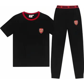 Pánské pyžamo Arsenal FC Pyžamo Arsenal FC, černé, krátký rukáv, dlouhé kalhoty Velikost: S