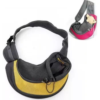 Taška pro psa a kočku TopTechnology Nosítko pro psy a kočky - ruce volné, reversibilní, velikost: Malá (Žlutá)