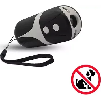 Odpuzovač zvířat TopTechnology Ruční ultrazvukový odpuzovač psů RC-534 s LED světly (černá + bílá)