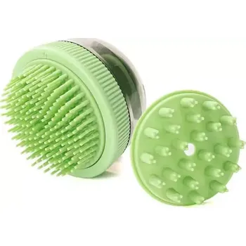 Kosmetika pro psa TopTechnology Kapsle na čištění pro domácí zvířata - zelený sprchový gel pro kočky a psy s masážním kartáčem