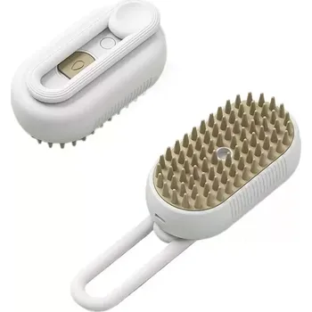 Péče o srst a drápky TopTechnology Dobíjecí elektrický spray hřeben pro kočky - bílý