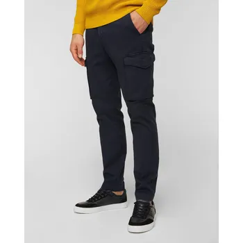 Pánské kalhoty Pánské Kapsáčové Kalhoty Aeronautica Militare Tmavomodré 232pa1545ct3143-8358