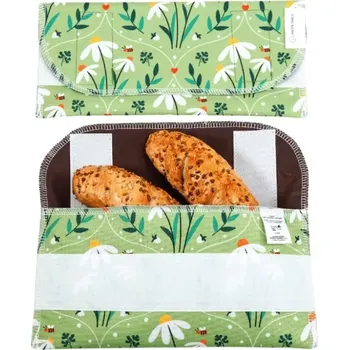 Svačinový box Green Smile Kapsa Dvojrohlík Zelená louka