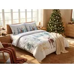 Povlečení z mikrosaténu DEER SEASON bílé + povlak na polštářek 45 x 45 cm zdarma Rozměr povlečení: 70 x 90 cm | 140 x 200 cm 234643486