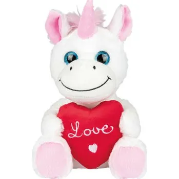 plyšák Plyšák Melinera 20 cm jednorožec se srdcem I Love You