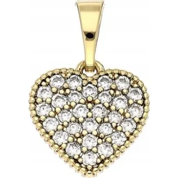 Přívěsek ZLATÝ PŘÍVĚSEK Z CHIRURGICKÉ OCEL 316L SRDCE