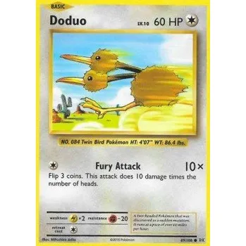 Sběratelská karetní hra Pokémon EVO 069/108 Doduo - Evolutions Stav: Excellent, Verze: NORMAL