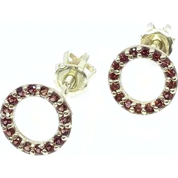 Řetízek Diante Zlaté náušnice český granát 31512981