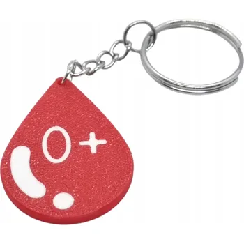 Přívěsek Na Klíče s tvojí krevní skupinou 0 Rh+
