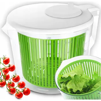 ODSTŘEDIVKA NA SALÁT SUŠIČKA VELKÁ MISKA NA ZELENINY OVOCE ODVLHČOVAČ CEDNÍK 2.5L