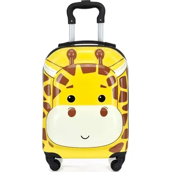 Dětský cestovní 3D kufr Žirafa 29l (výška s vysunutým madlem max. 79 cm)