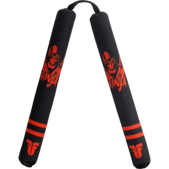 Nunčaky Fighter Soft Ninja nunchaku - černá/červená