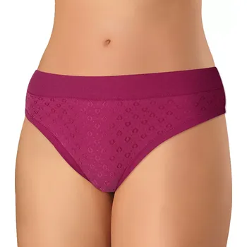 Kalhotky Jednobarevné dámské kalhotky Andrie PS 1009 purpurová velikost L-42/44