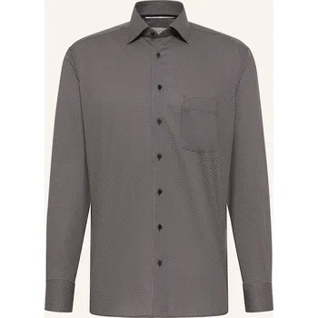 Pánská košile Eterna Pánská Košile Modern Fit, černošedá / bílá / černá, 39