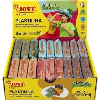 Výtvarná sada Plastelína JOVI příroda 18 x 50 g