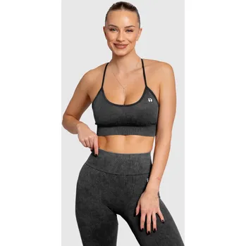 Podprsenka Dámská podprsenka Iron Aesthetics Faded, washed black : Barva - Černá, Velikost - S
