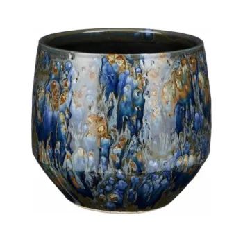 Hrnec Hrnec Mica Harris 1138243, keramika, V 20 cm, modrý