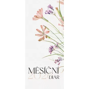 Diář Diář měsíční 2026 potisk luční květ (DM191)