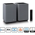 Lenco SPB-240BKGY - aktivní stereo HiFi reproduktory s BT