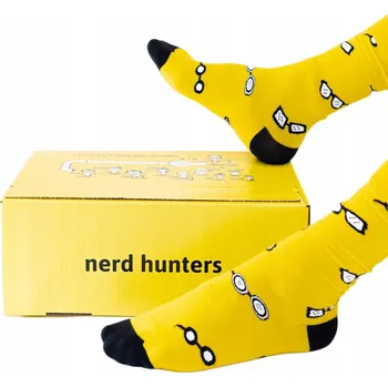Nerd hunters Ponožky žluté, velikost 42-46