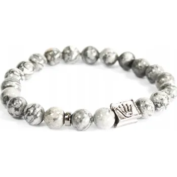Náramek Královská Tyčinka & Šedý Achát - Náramek