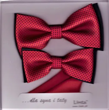 Motýlek SET motýlků s kap. - červená modrá 41 (SET motýlků s kap. - červená modrá 41)