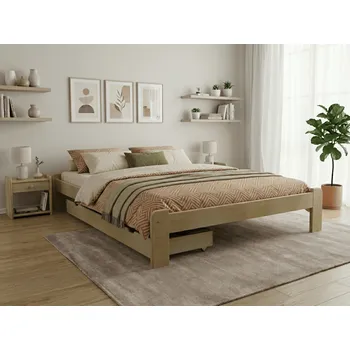 Nábytek Postel ADA 180 x 200 cm, borovice Rošt: Bez roštu, Matrace: Matrace Deluxe 10 cm