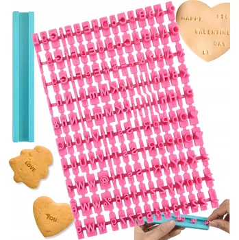 SADA RAZÍTEK ČÍSLA PÍSMENA ZDOBENÍ NA DORT KOLÁČE SUŠENKY 160ks