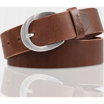 Opasek Kožený Opasek Hnědý Mustang Elegantní Klasický 100