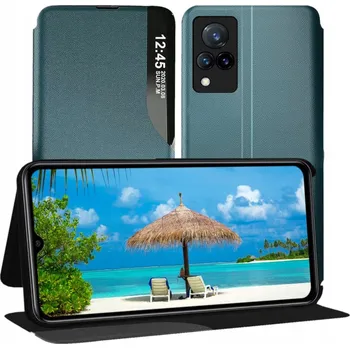 Pouzdro na mobilní telefon Pouzdro s klopou SunSky pro Vivo V21, černé