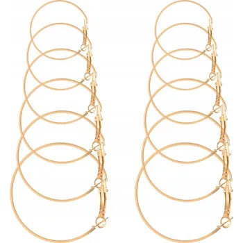 Náušnice ZLATÉ KRUHOVÉ NÁUŠNICE OCEL CHIRURGICKÁ SADA