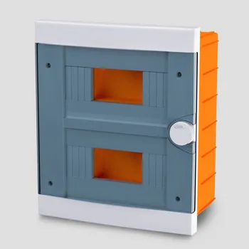 Rozvaděč ARS Modulární rozváděč 16 MOD (16 pojistek), rozvodná skříň pod omítku plastová, průhledná dvířka IP40, 341206