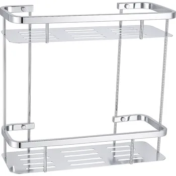 Drátěná police CERANO - Nástěnná koupelnová polička Alto - chrom